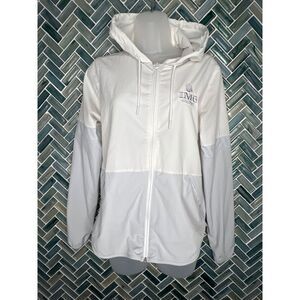 WOMENS UNDER ARMOUR UA SQUAD WARM UP FULL ZIP JACKET LT GRAY IMG ACADEMY SMALL